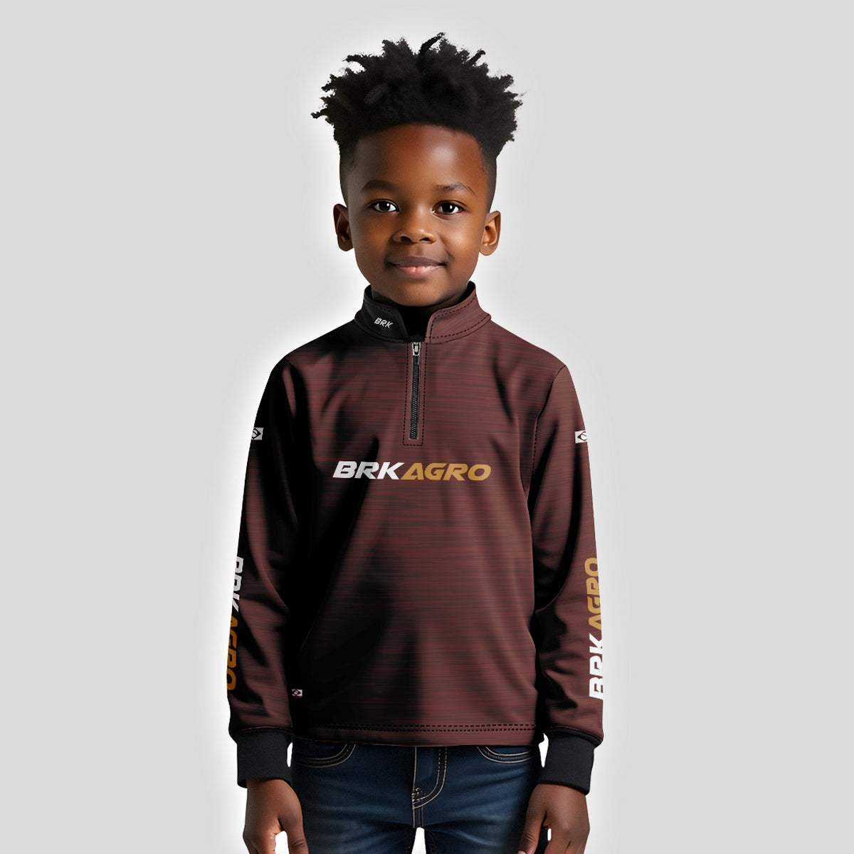 Camisa Agro Brk Mescla Marrom Yellowstone com Proteção Solar UV50+ - Brk Agro