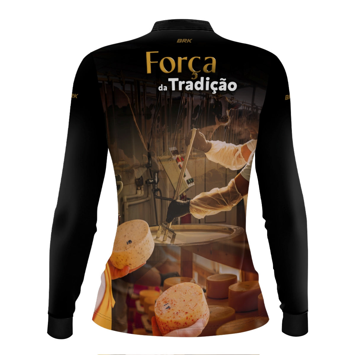 Camisa Agro Feminina Brk A Força da Tradição Produção de Queijo com Proteção UV50+ - Brk Agro