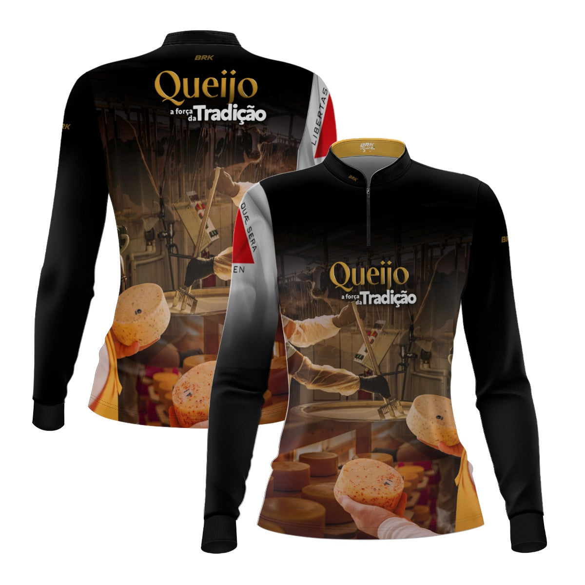 Camisa Agro Feminina Brk A Força da Tradição Produção de Queijo MG com Proteção UV50+ - Brk Agro