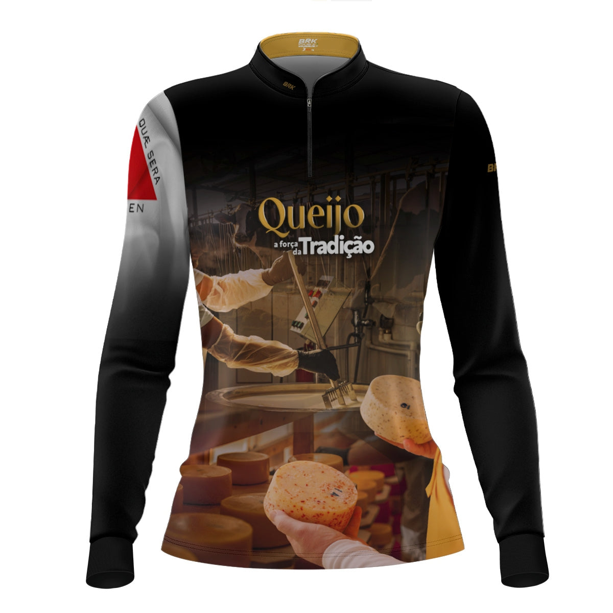 Camisa Agro Feminina Brk A Força da Tradição Produção de Queijo MG com Proteção UV50+ - Brk Agro