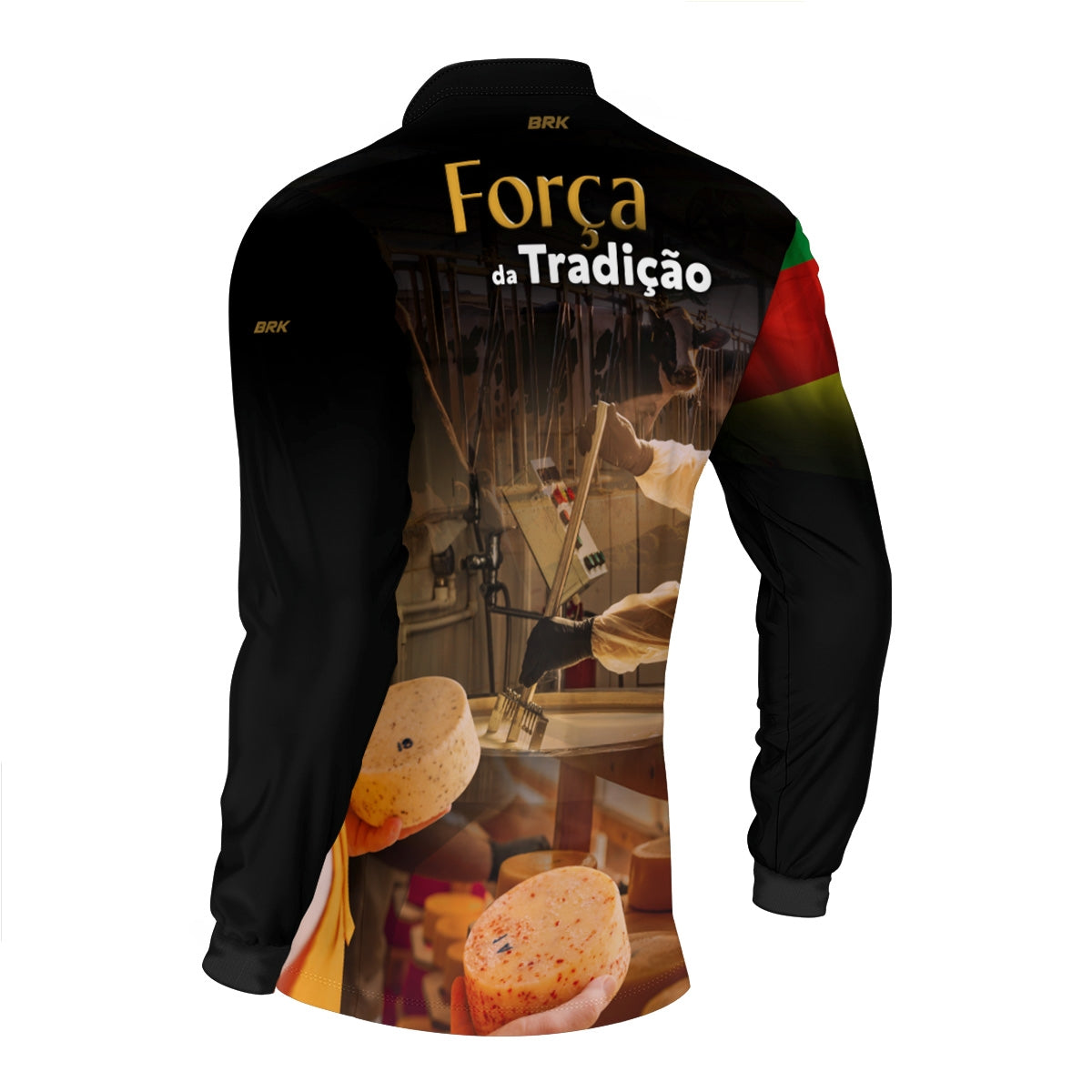 Camisa Agro Brk A Força da Tradição Produção de Queijo RS com Proteção UV50+ - Brk Agro