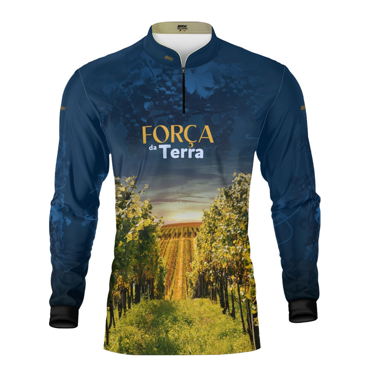 Camisa Agro Brk A Força da Terra Produção de Uva com Proteção UV50+ - Brk Agro