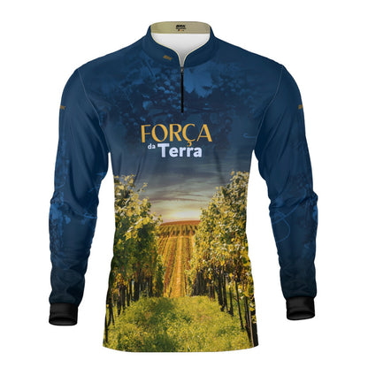 Camisa Agro Brk A Força da Terra Produção de Uva com Proteção UV50+ - Brk Agro