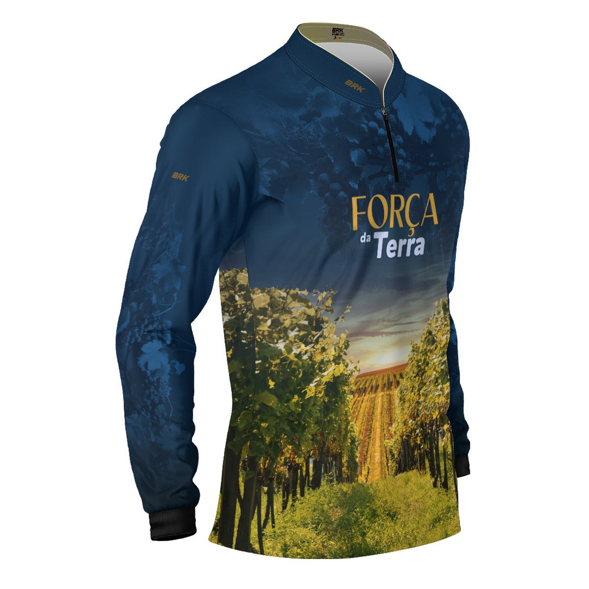 Camisa Agro Brk A Força da Terra Produção de Uva com Proteção UV50+ - Brk Agro