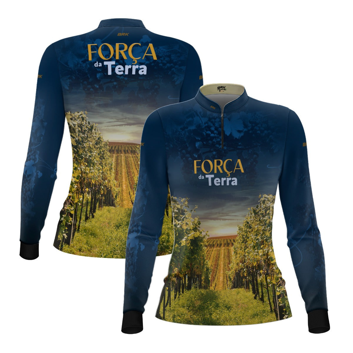 Camisa Agro Feminina Brk A Força da Terra Produção de Uva com Proteção UV50+ - Brk Agro
