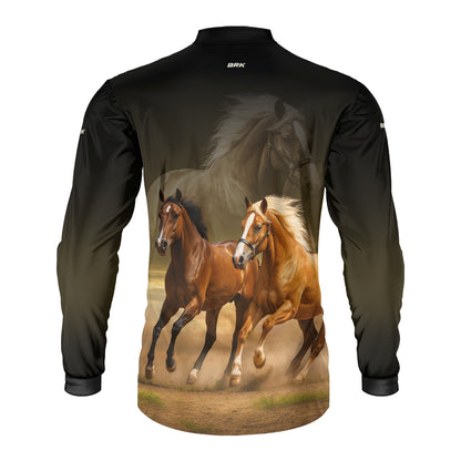 Camisa Agro Brk Cavalos com Proteção UV50+ - Brk Agro