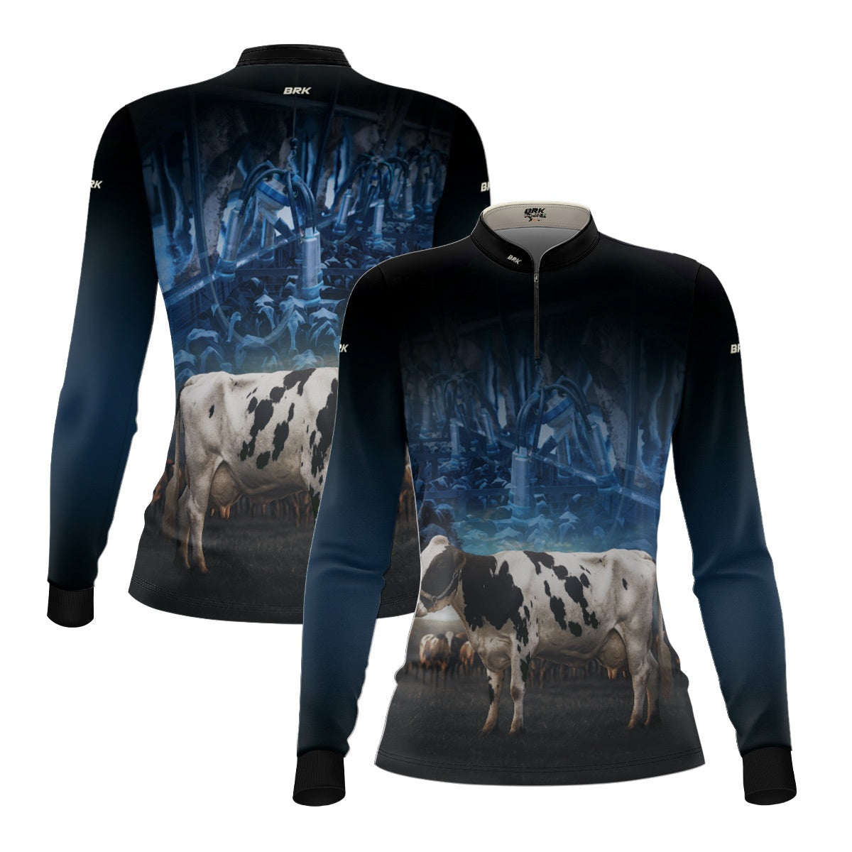 Camisa Agro Feminina Brk Gado Leiteiro com Proteção UV50+ - Brk Agro