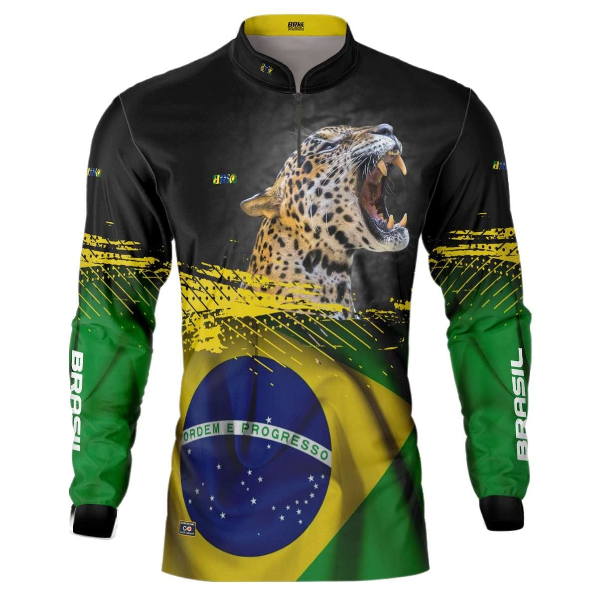 Camisa de Pesca Brasil Onça - Brk Agro