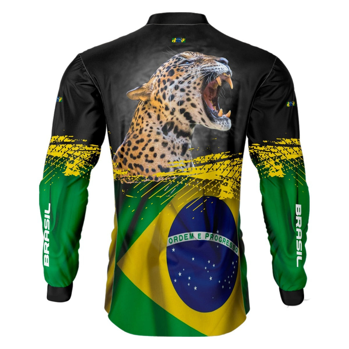 Camisa de Pesca Brasil Onça - Brk Agro
