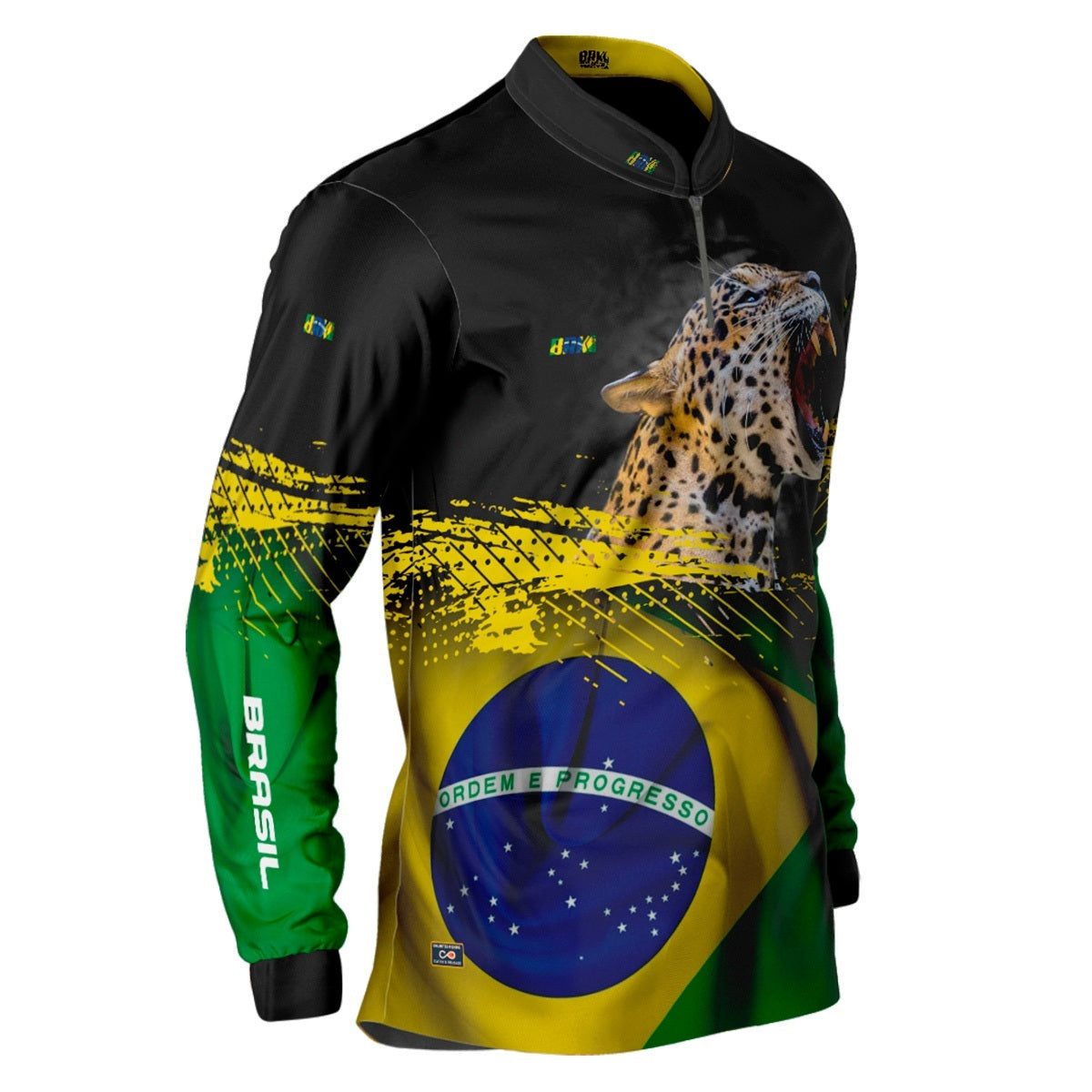 Camisa de Pesca Brasil Onça - Brk Agro
