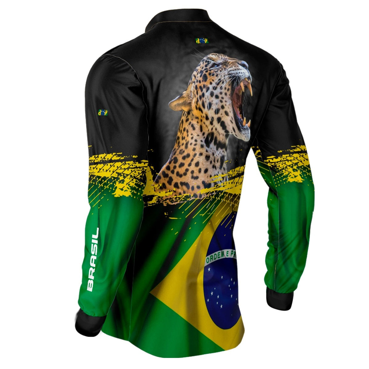 Camisa de Pesca Brasil Onça - Brk Agro