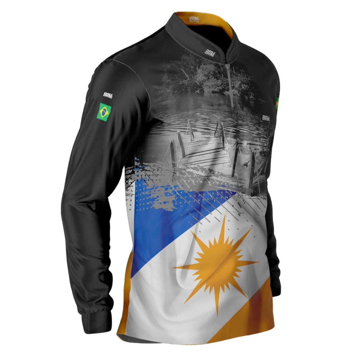 Camisa Masculina Brk Bandeira do Estado do Tocantins com Proteção Solar UV50+ - Brk Agro