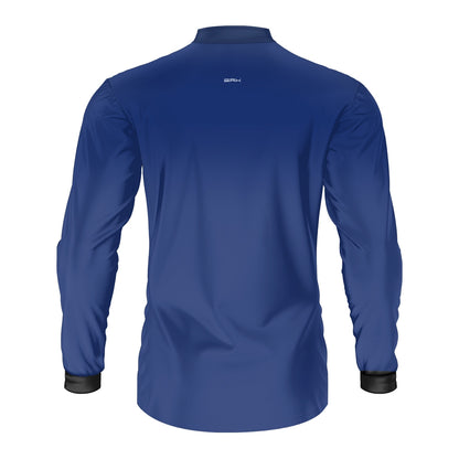 Camisa de Pesca Brk Azul Bandeira do Brasil Garateia com Proteção UV50+ - Brk Agro