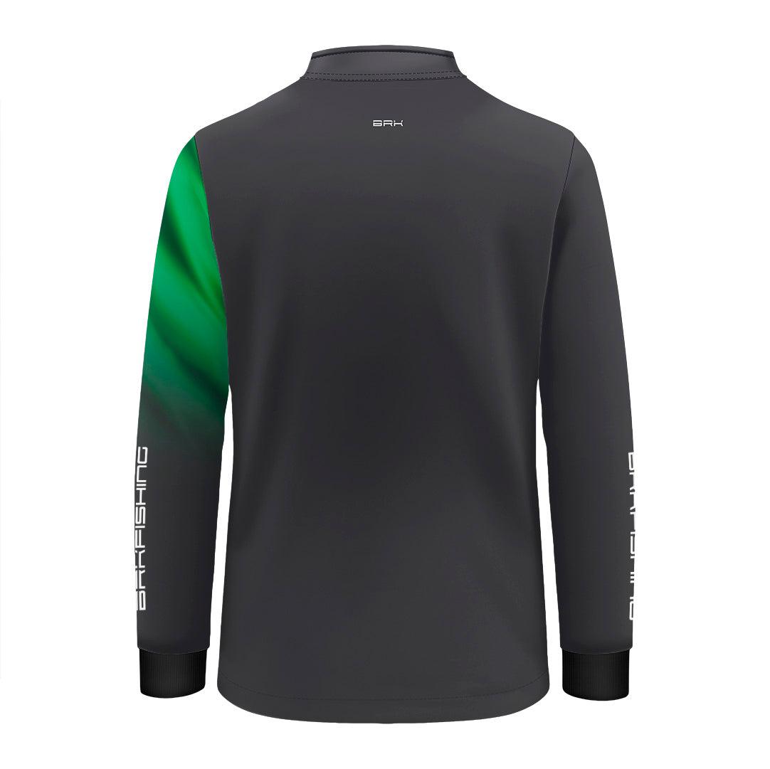 Camisa de Pesca Infantil Brk Cinza Bandeira do Brasil Garateia com Proteção UV50+ - Brk Agro