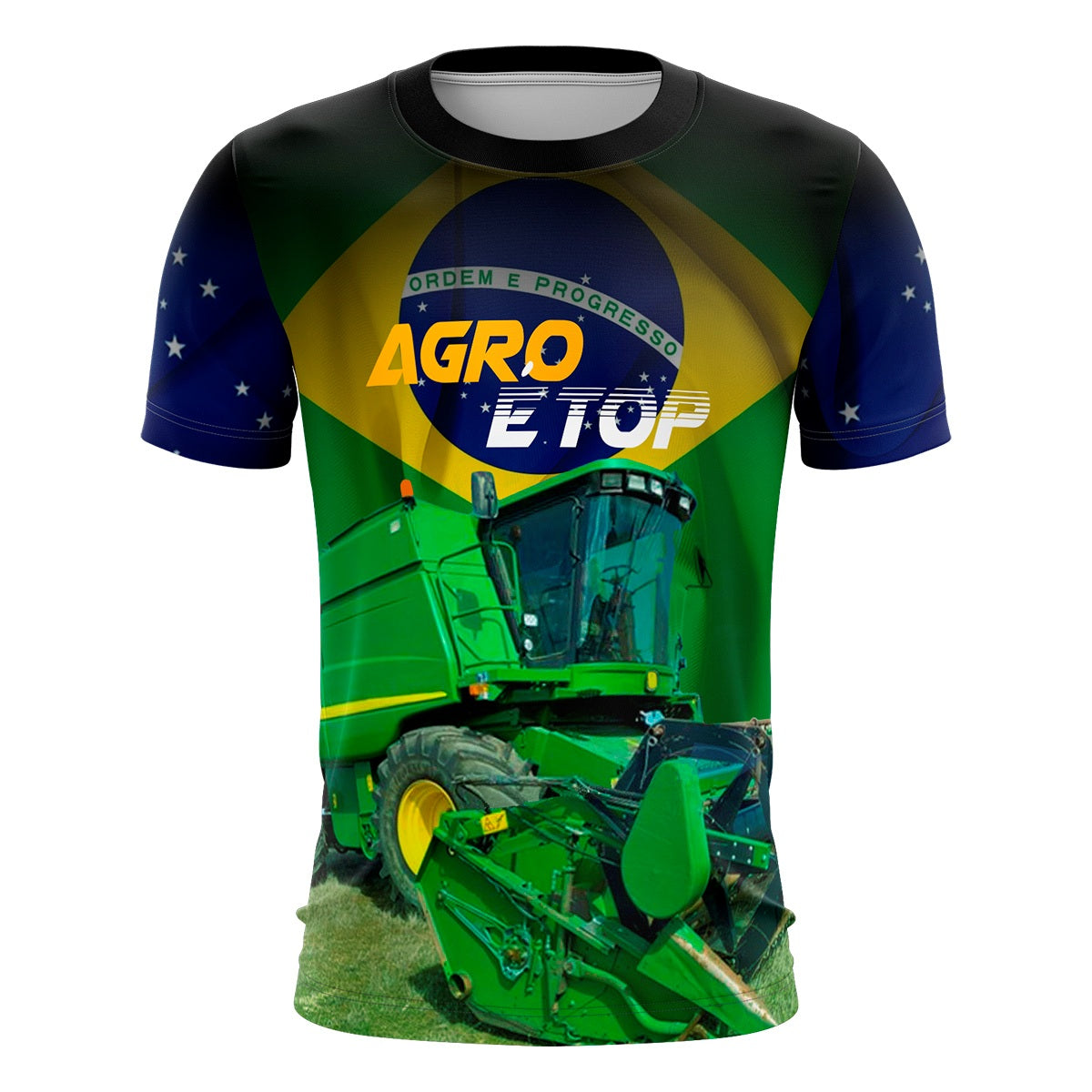 Camiseta Brasil Patriota Agro é Top com Proteção UV 50+ Envio Imediato - Brk Agro