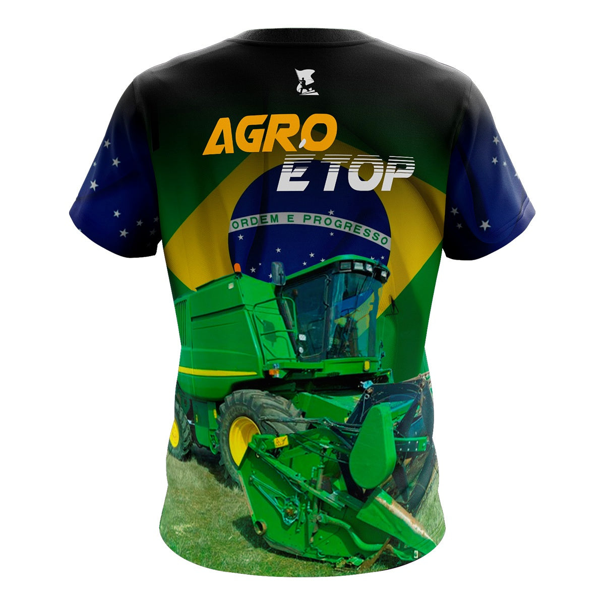Camiseta Brasil Patriota Agro é Top com Proteção UV 50+ Envio Imediato - Brk Agro