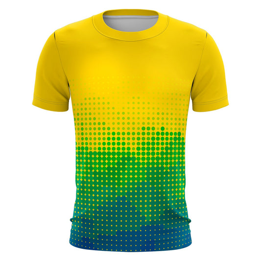 Camiseta Brasil Patriota Amarelo com Proteção UV 50+ Envio Imediato
