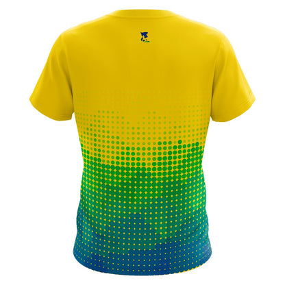 Camiseta Brasil Patriota Amarelo com Proteção UV 50+ Envio Imediato - Brk Agro