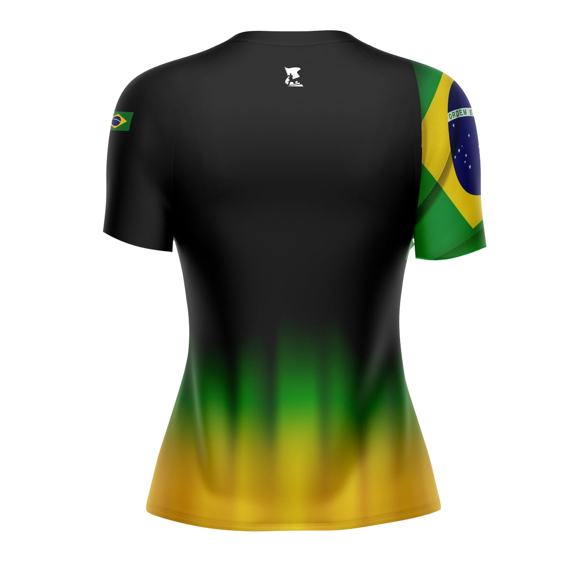 Camiseta Brasil Patriota Brasil Acima de Tudo Feminina com Proteção UV50+ Envio Imediato - Brk Agro
