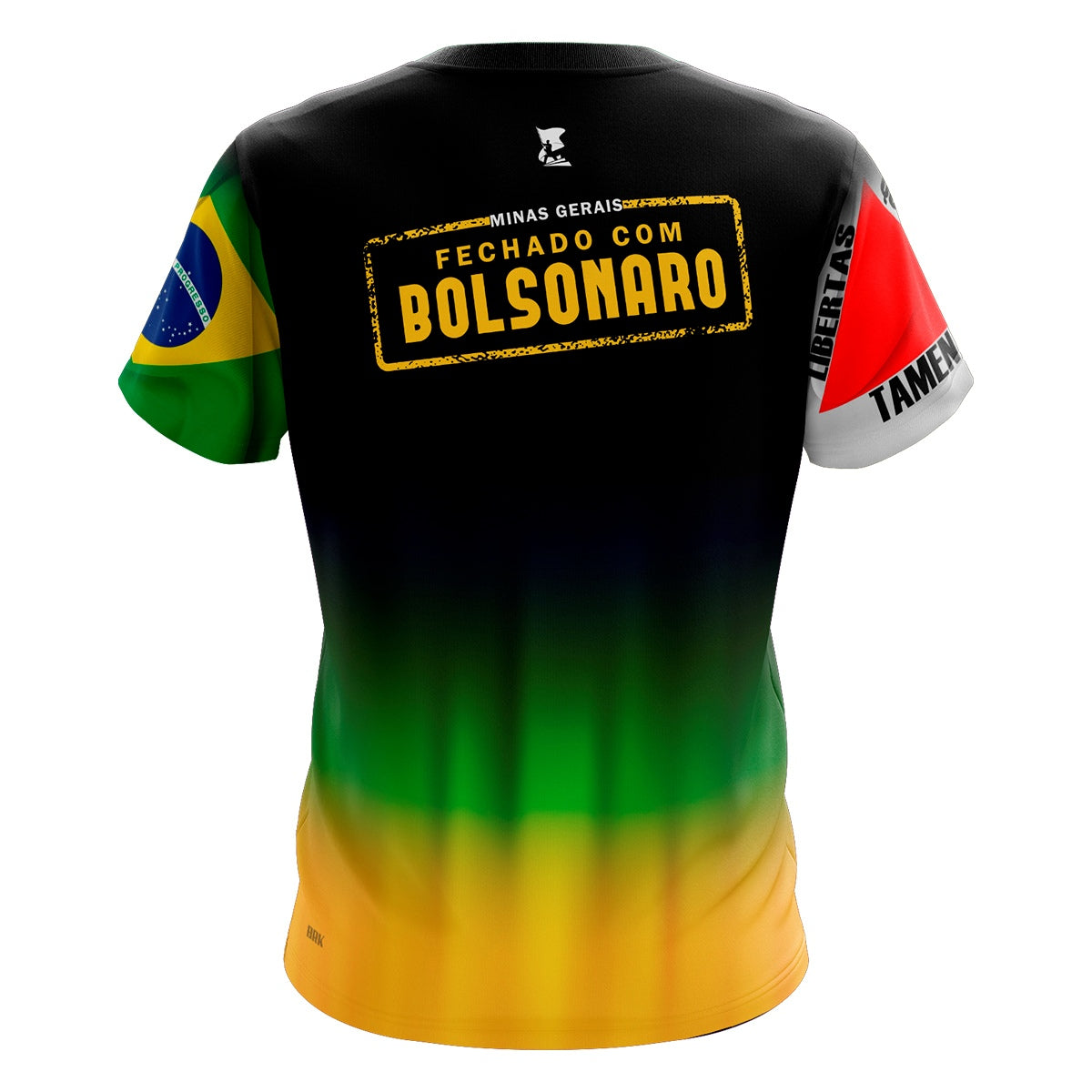 Camiseta Brasil Patriota MG Fechado com Proteção UV 50+ Envio Imediato - Brk Agro