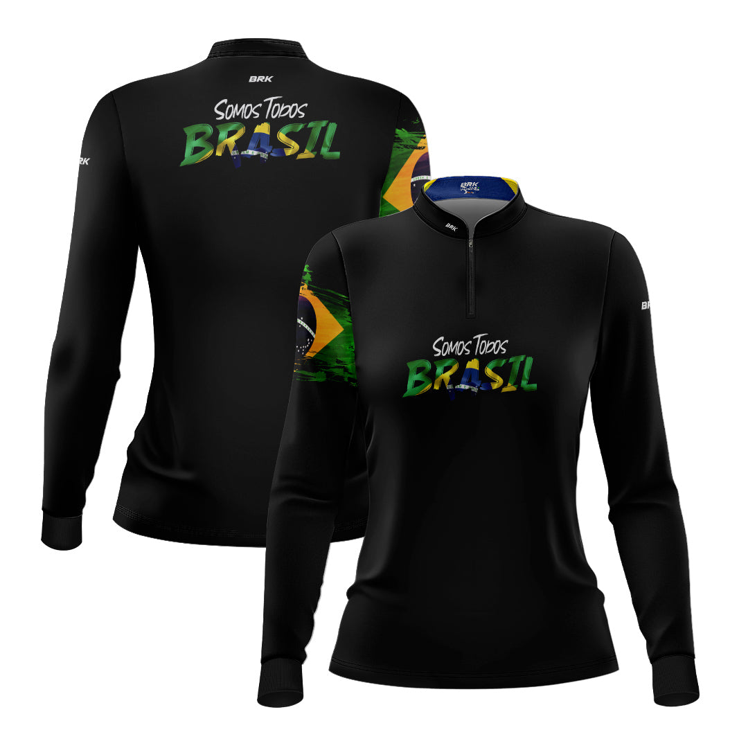 Camisa Agro Feminina Brk Patriota com Proteção Solar UV50+ - Brk Agro