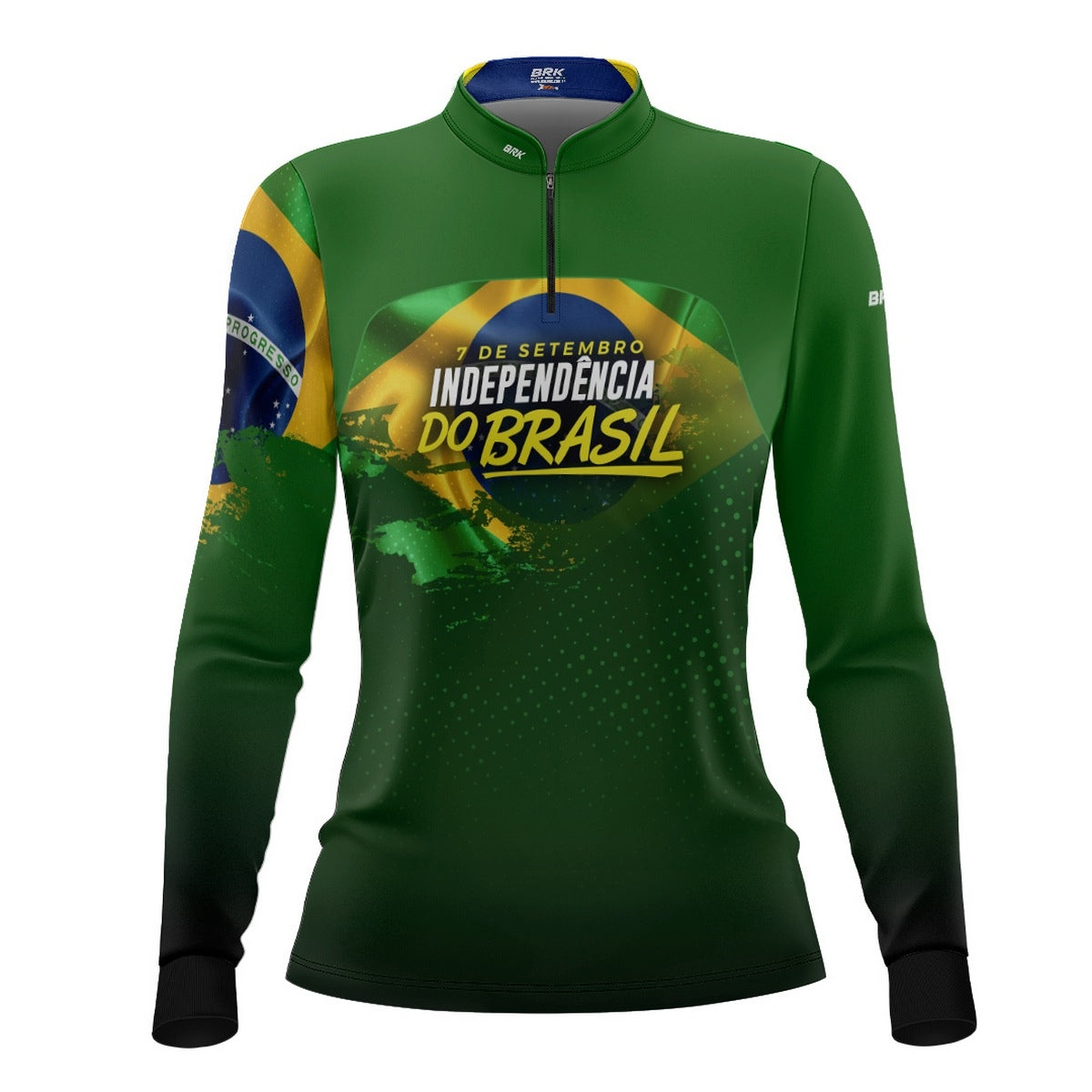 Camisa Agro Feminina Brk Independência Brasil com Proteção Solar UV50+ - Brk Agro