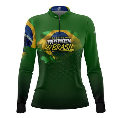 Camisa Agro Feminina Brk Independência Brasil com Proteção Solar UV50+ - Brk Agro