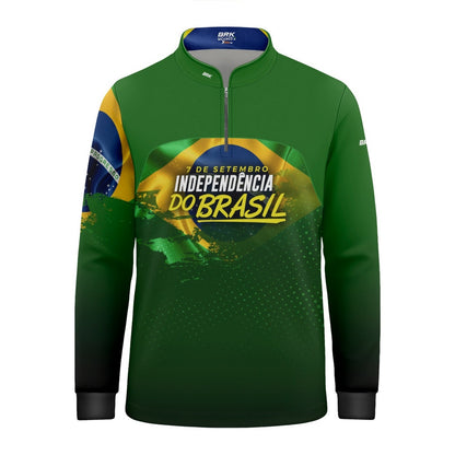 Camisa Agro Infantil Brk Independência Brasil com Proteção Solar UV50+ - Brk Agro