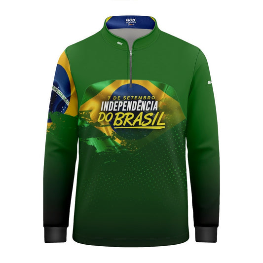 Camisa Agro Infantil Brk Independência Brasil com Proteção Solar UV50+ - Brk Agro