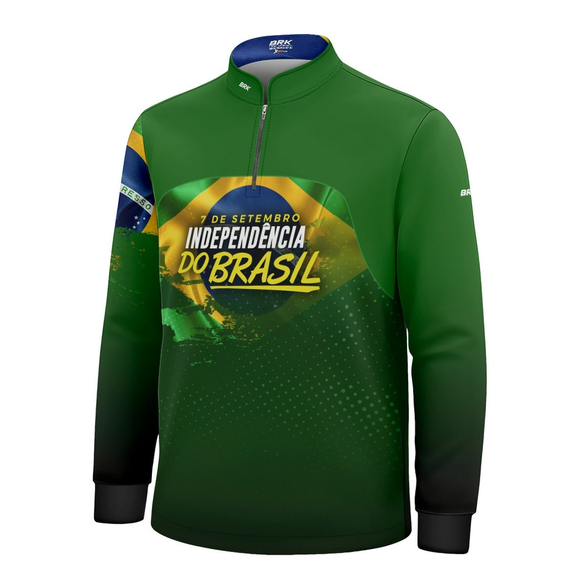 Camisa Agro Infantil Brk Independência Brasil com Proteção Solar UV50+ - Brk Agro