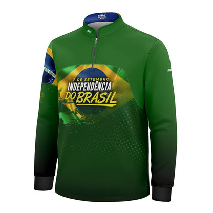 Camisa Agro Infantil Brk Independência Brasil com Proteção Solar UV50+ - Brk Agro