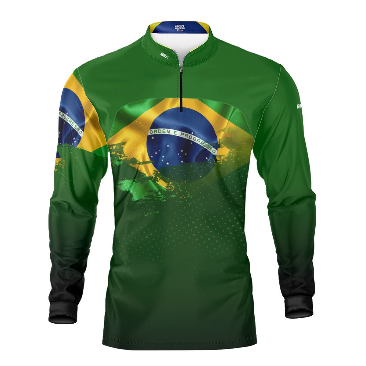 Camisa Agro Brk Brasil Verde com Proteção Solar UV50+ - Brk Agro