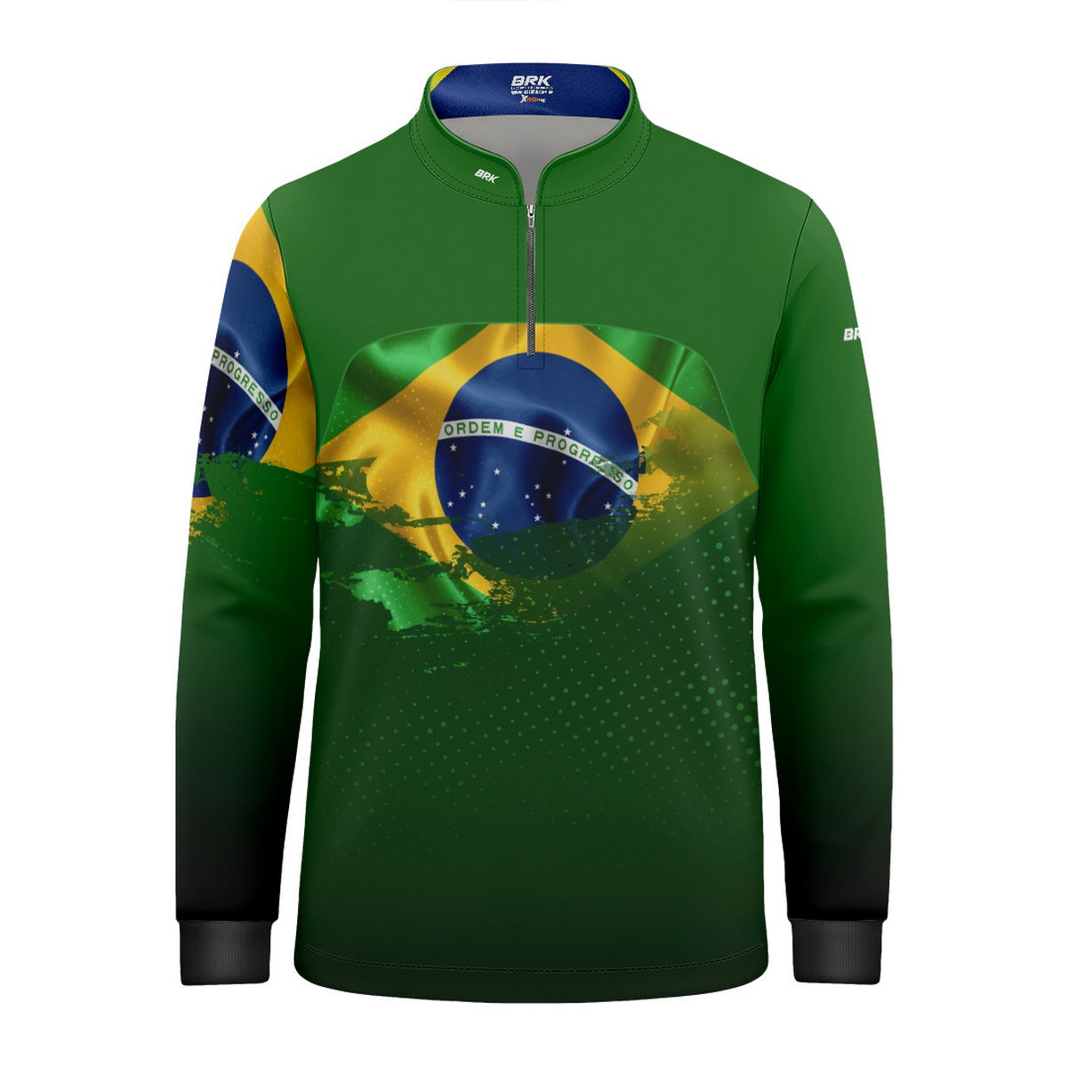 Camisa Agro Infantil Brk Brasil Verde com Proteção Solar UV50+ - Brk Agro