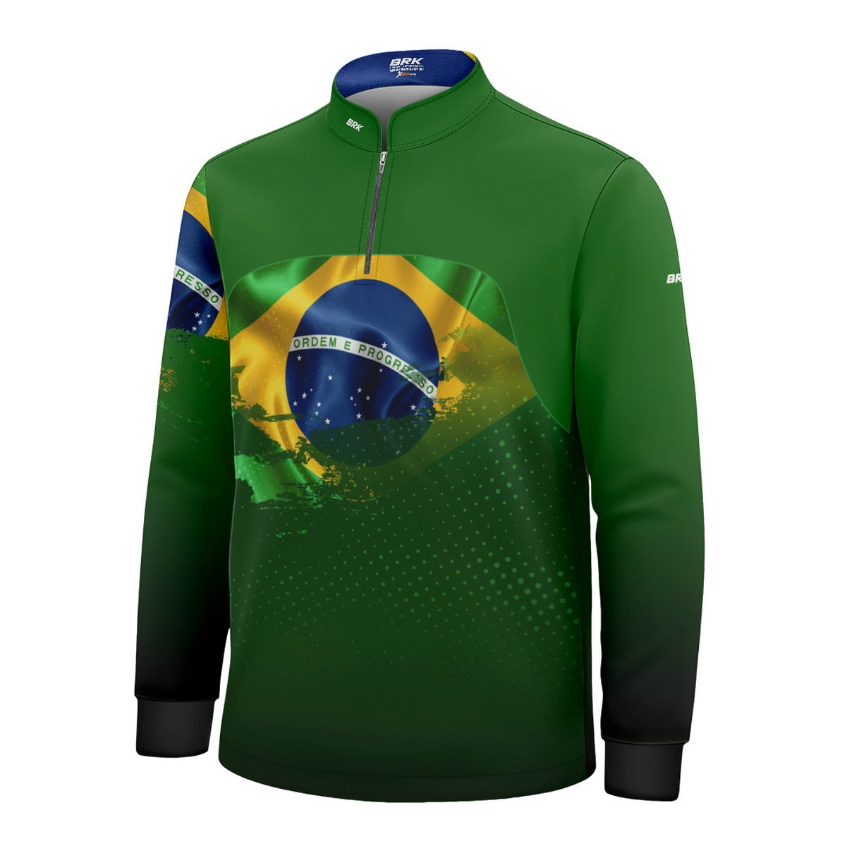Camisa Agro Infantil Brk Brasil Verde com Proteção Solar UV50+ - Brk Agro