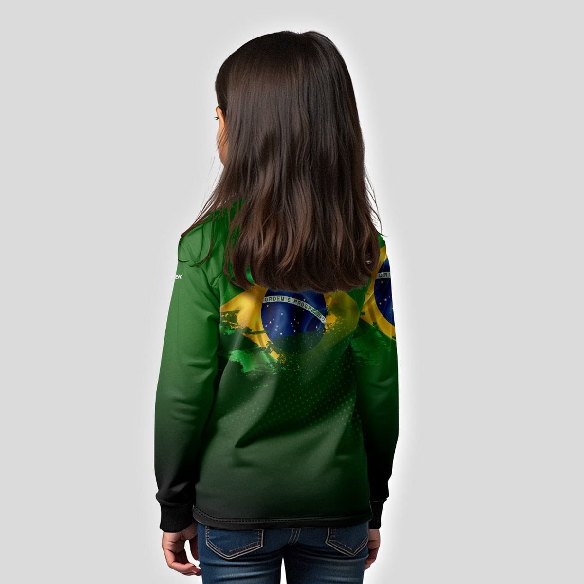 Camisa Agro Infantil Brk Brasil Verde com Proteção Solar UV50+ - Brk Agro