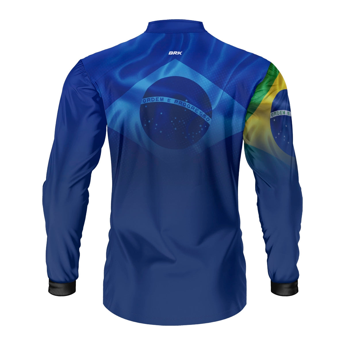 Camisa Agro Brk Brasil Azul com Proteção Solar UV50+ - Brk Agro