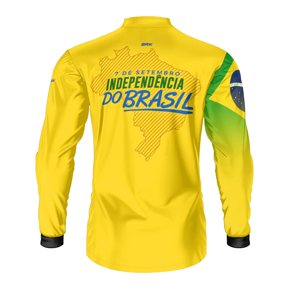Camisa Agro Brk Independência Brasil Amarelo com Proteção Solar UV50+ - Brk Agro