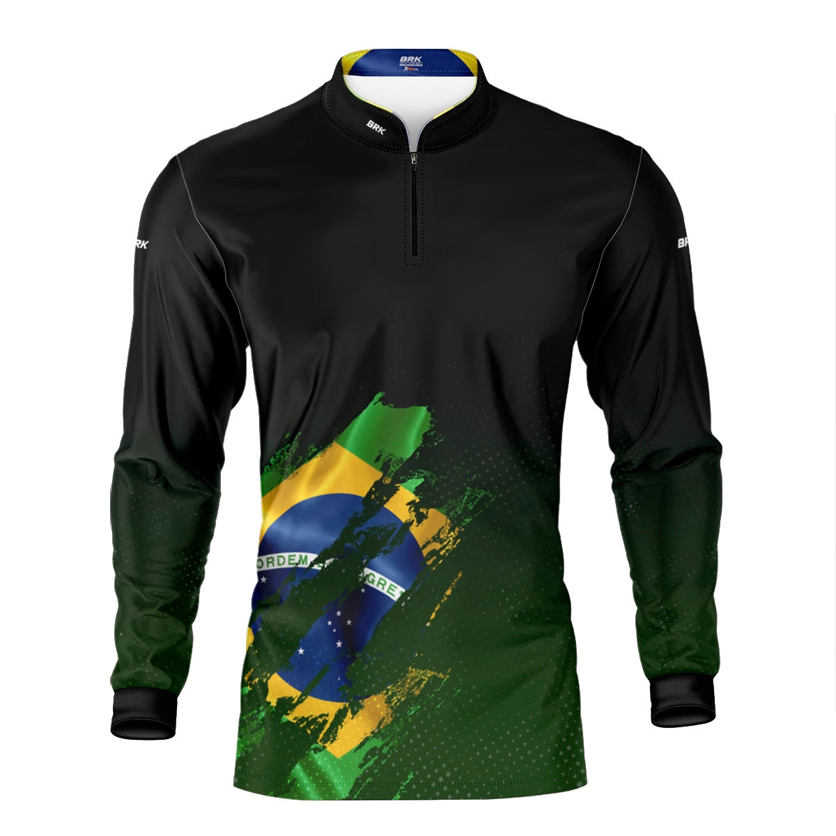 Camisa Agro Brk Bandeira Brasil Lateral com Proteção Solar UV50+ - Brk Agro