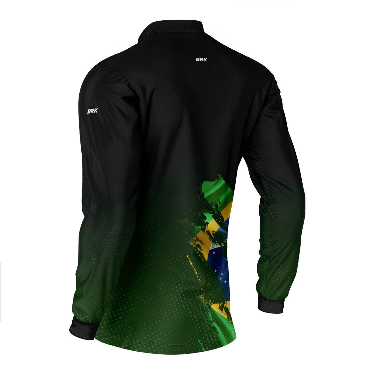 Camisa Agro Brk Bandeira Brasil Lateral com Proteção Solar UV50+ - Brk Agro