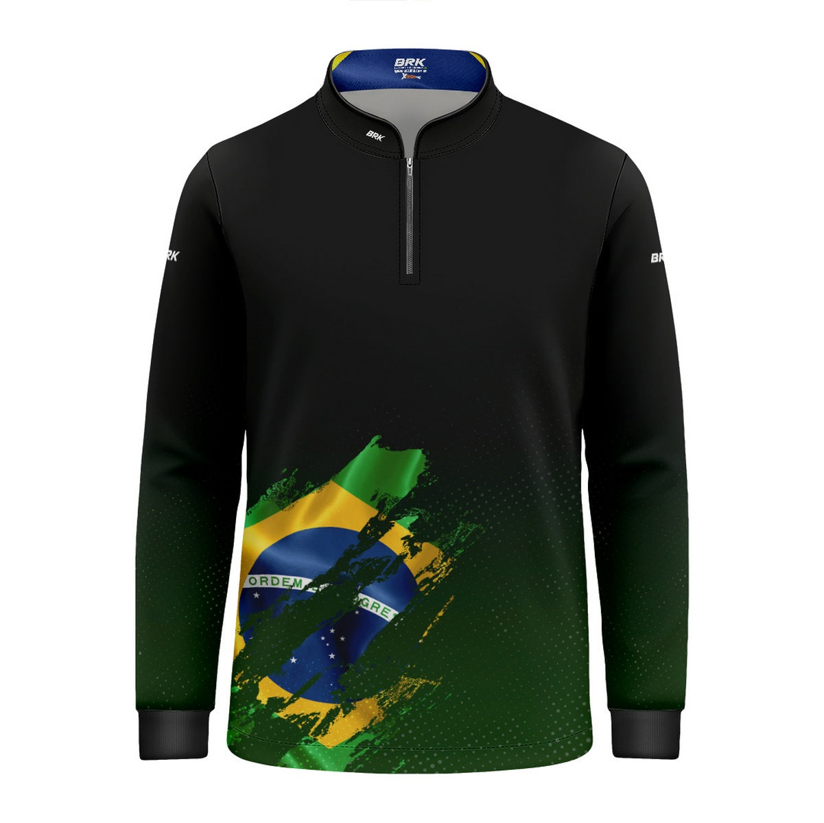 Camisa Agro Infantil Brk Bandeira Brasil Lateral com Proteção Solar UV50+ - Brk Agro