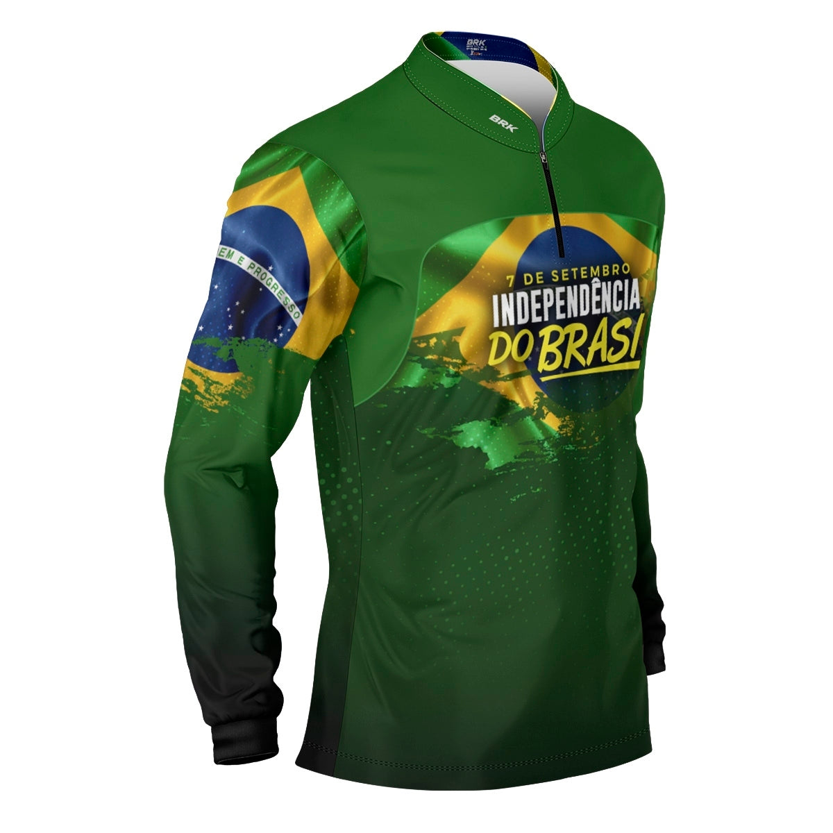 Camisa Agro Brk Independência Brasil Verde com Proteção Solar UV50+ - Brk Agro