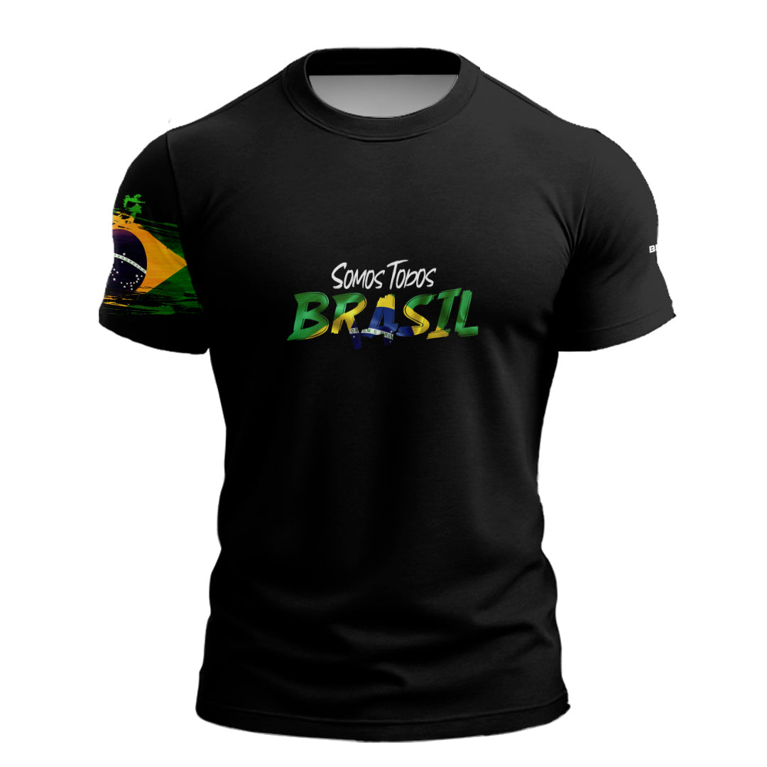 Camiseta de Pesca Brk Somos Todos Brasil com com Proteção Solar UV50+ - Brk Agro