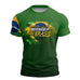 Camiseta Agro Brk Independência Brasil Verde com Proteção Solar UV50+ - Brk Agro