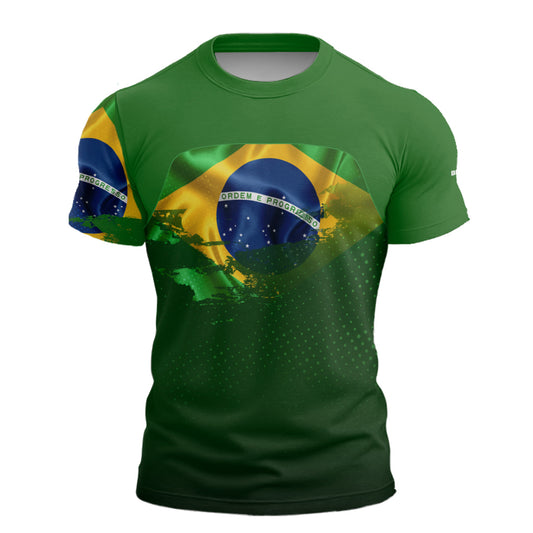 Camiseta Agro Brk Brasil Verde com Proteção Solar UV50+