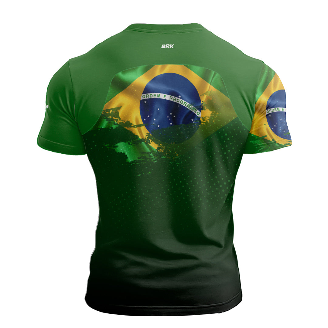 Camiseta Agro Brk Brasil Verde com Proteção Solar UV50+ - Brk Agro