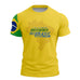 Camiseta Agro Brk Brasil Amarelo com Proteção Solar UV50+ - Brk Agro