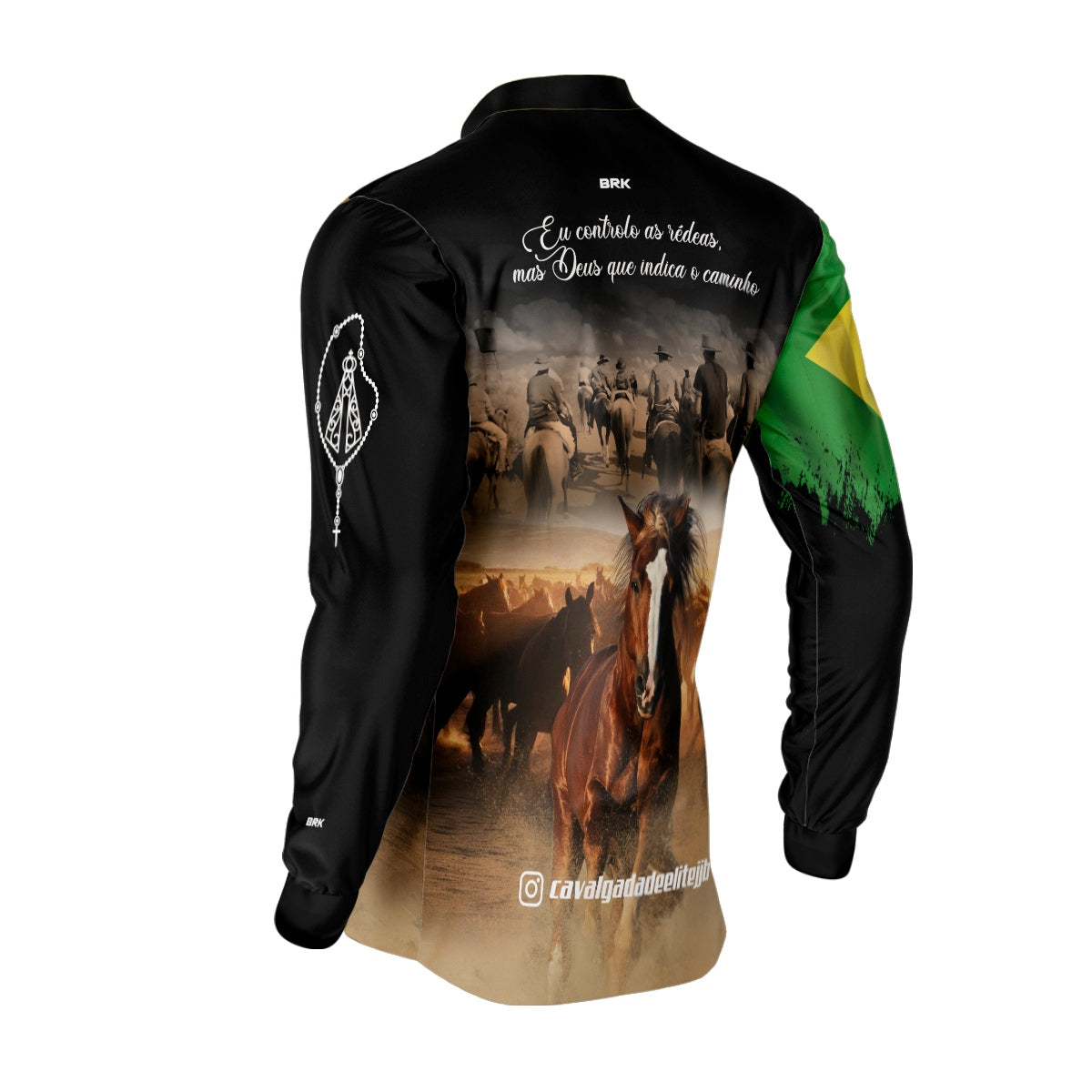 Camisa Agro Brk Cavalgada Elite JJB com Proteção UV50+ - Brk Agro
