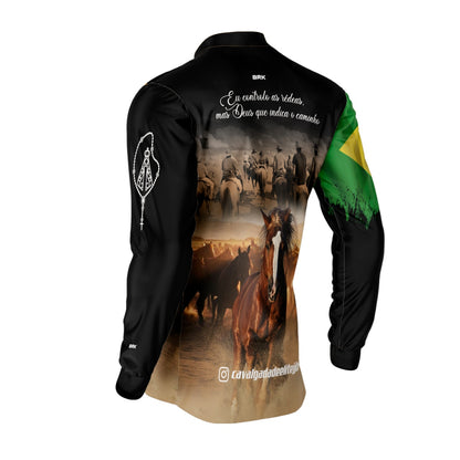 Camisa Agro Brk Cavalgada Elite JJB com Proteção UV50+ - Brk Agro
