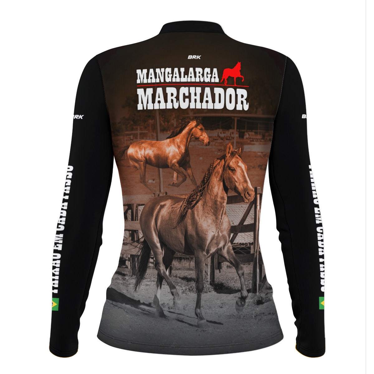 Camisa Feminina Agro Brk Mangalarga Machador com Proteção Solar UV50+ - Brk Agro