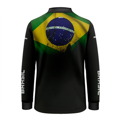 Camisa Agro Infantil Brk Brasil com Proteção Solar UV50+ - Brk Agro